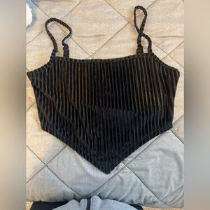 Black triangle tank top